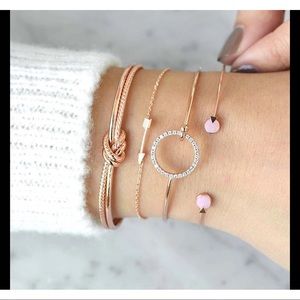❤️4 Piece set multilayer adjustable open bracelet